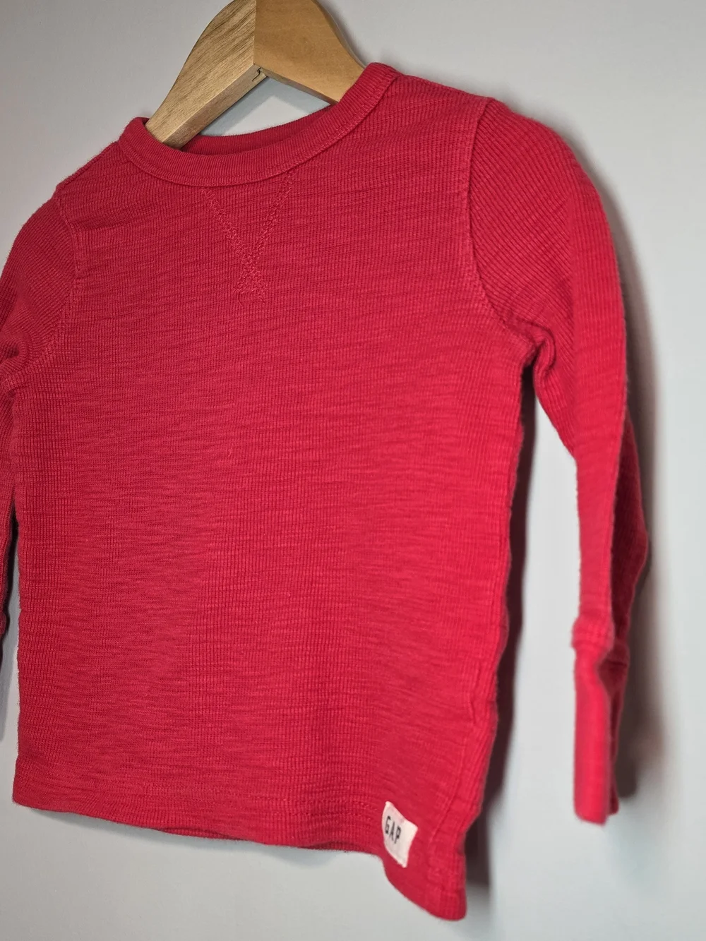 GAP Kids Red Long-Sleeve Thermal Top